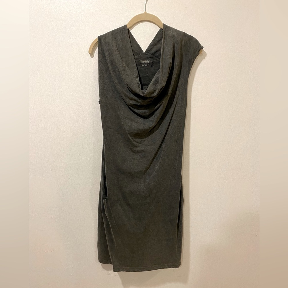 Allsaints army green cotton dress sz 6